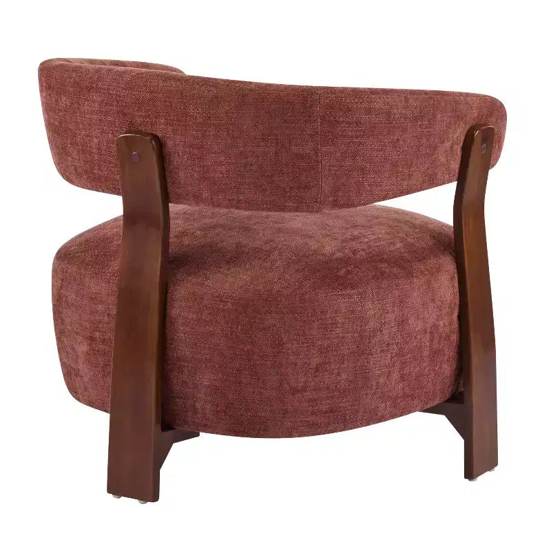 Christopher Knight Home Sedia moderna imbottita Arnaud in legno curvato