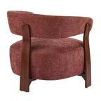 Christopher Knight Home Sedia moderna imbottita Arnaud in legno curvato