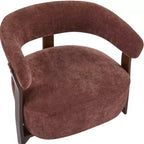 Christopher Knight Home Sedia moderna imbottita Arnaud in legno curvato