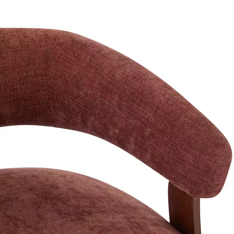 Christopher Knight Home Sedia moderna imbottita Arnaud in legno curvato