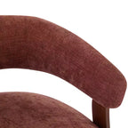 Christopher Knight Home Sedia moderna imbottita Arnaud in legno curvato