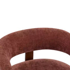 Christopher Knight Home Sedia moderna imbottita Arnaud in legno curvato
