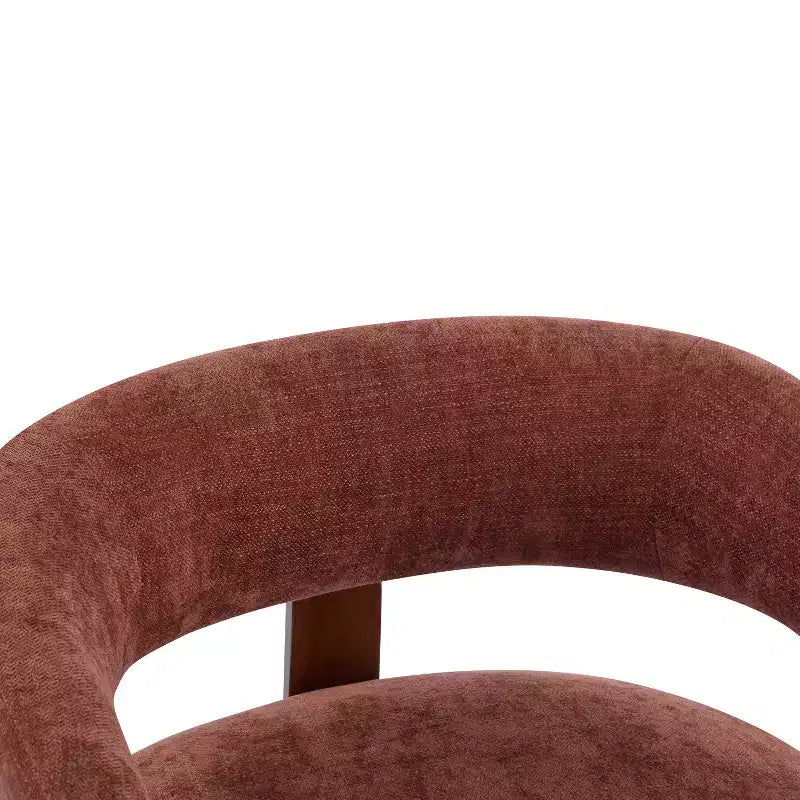 Christopher Knight Home Sedia moderna imbottita Arnaud in legno curvato