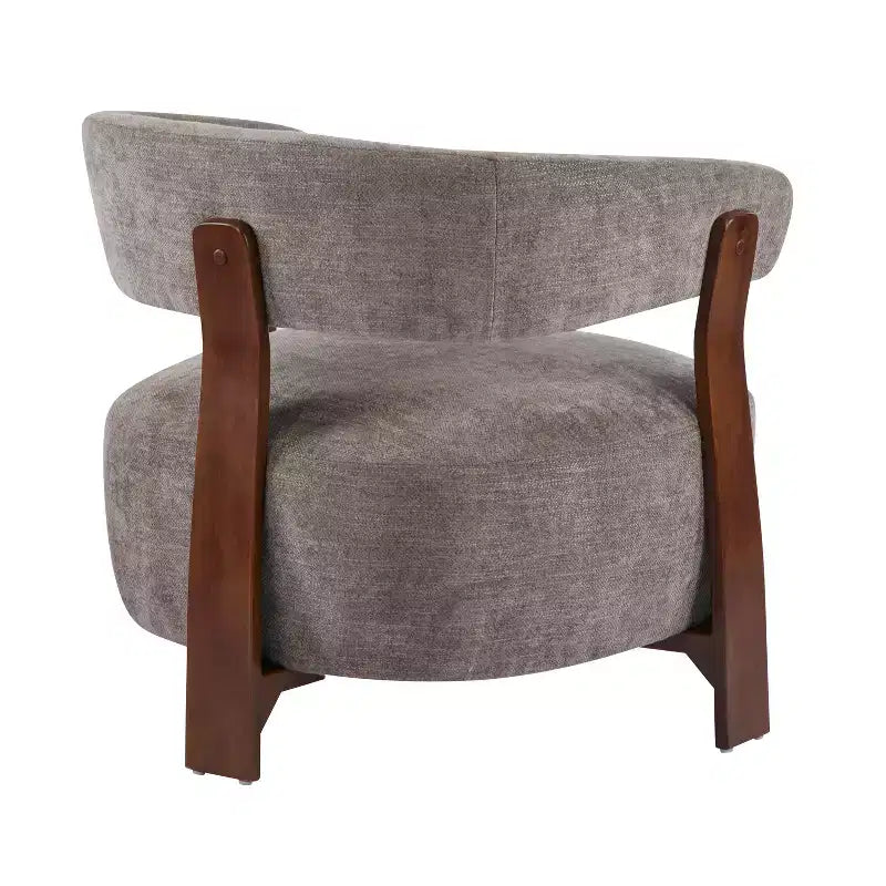 Christopher Knight Home Sedia moderna imbottita Arnaud in legno curvato