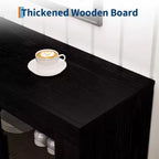 Madia moderna di metà secolo da 70,8 pollici con 4 ante in vetro, credenza in legno e console multimediale per soggiorno, sala da pranzo e corridoio