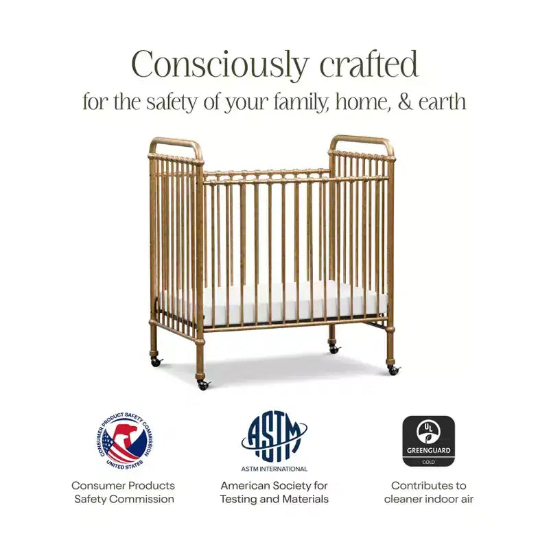 Culla mini convertibile 3-in-1 in metallo Namesake Abigail