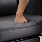 Sedia Girevole Ergonomica da Ufficio, Sedia da Ufficio con Schienale Alto in Pelle Tecnologica con Supporto Lombare e Poggiatesta, Sedia da Computer Reclinabile