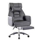 Sedia Girevole Ergonomica da Ufficio, Sedia da Ufficio con Schienale Alto in Pelle Tecnologica con Supporto Lombare e Poggiatesta, Sedia da Computer Reclinabile