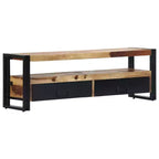vidaXL Mobile porta TV Colore legno naturale, nero