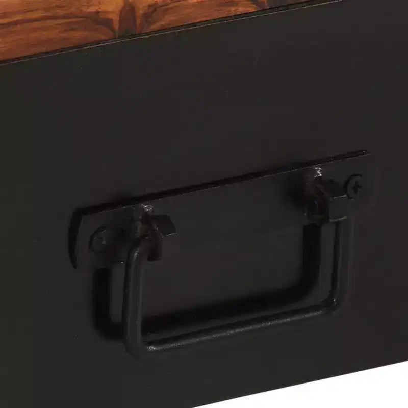 vidaXL Mobile porta TV Colore legno naturale, nero