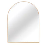 Specchio da parete ad arco con cornice in alluminio nero da 30 x 40 pollici per bagno, vanità, camera da letto, ingresso e soggiorno
