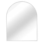 Specchio da parete ad arco con cornice in alluminio nero da 30 x 40 pollici per bagno, vanità, camera da letto, ingresso e soggiorno