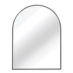 Specchio da parete ad arco con cornice in alluminio nero da 30 x 40 pollici per bagno, vanità, camera da letto, ingresso e soggiorno