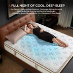 Materasso ibrido matrimoniale (king size) in Tencel da 10 pollici con strato morbido e memory foam rinfrescante in gel, in una scatola