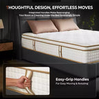 Materasso ibrido matrimoniale (king size) in Tencel da 10 pollici con strato morbido e memory foam rinfrescante in gel, in una scatola