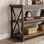 Console da 47" a 3 livelli, tavolino d'ingresso, tavolino da divano, tavolino industriale, tavolino rettangolare, per corridoio, camera da letto