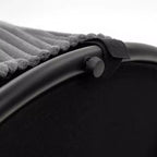Pouf contenitore rotondo da 24 pollici con coperchio, poggiapiedi imbottito in velluto a coste per soggiorno, camera da letto