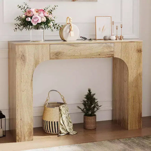 47 in Long Console Table with Drawer,Farmhouse Console Table, Narrow Sofa Table Behind The Couch,for Entrance, Living Room, Foyer, Bedroom