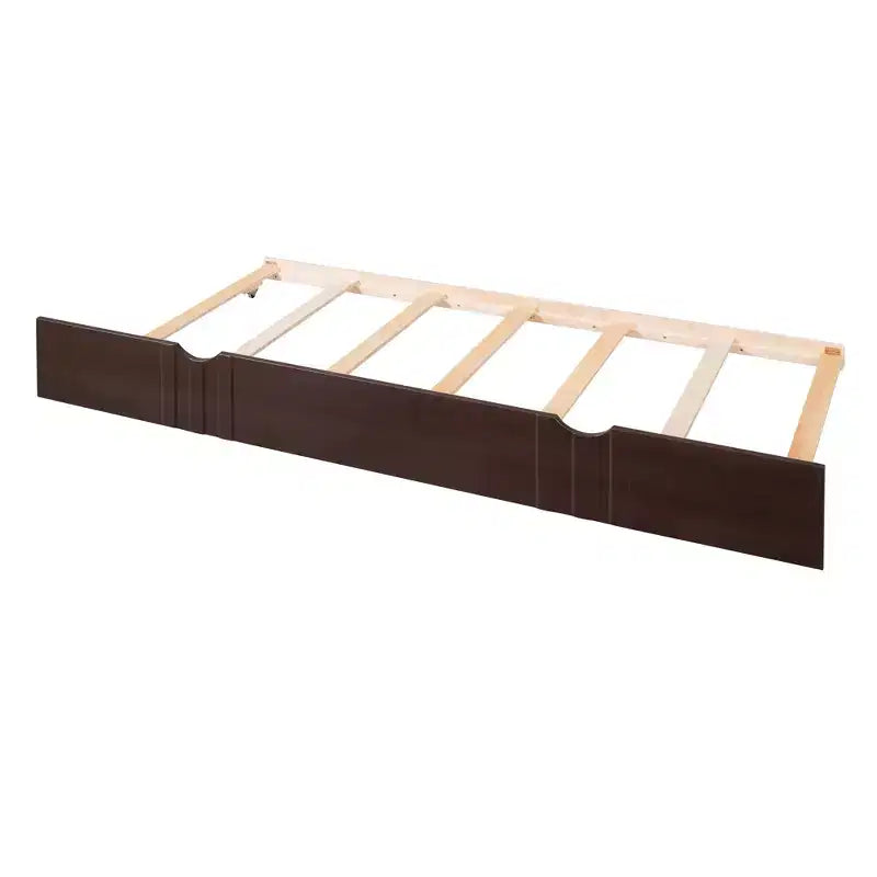 Divano Letto in Legno Massello con Letto Estraibile, Struttura Divano Letto Allungabile in Legno Massello con Letto Estraibile a Scomparsa