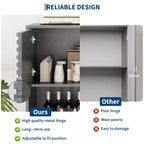 Ripiani Regolabili, Mobiletto Contenitore Scanalato con Ante Scorrevoli, Mobiletto da Terra Alto 109 cm, Espositore Moderno a 3 Ripiani con Gambe, Soggiorno, Cucina, Nero
