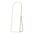 HomeRoots 69 Gold Arch Freestanding Framed Full Length Mirror