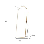 HomeRoots 69 Oro Arco Specchio a Figura Intera con Cornice da Appoggio