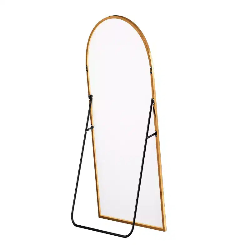HomeRoots 69 Oro Arco Specchio a Figura Intera con Cornice da Appoggio