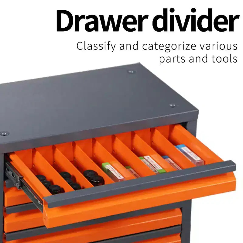 Mobiletto dispenser punte da trapano, mobiletto porta fresa a 5 cassetti, mobiletto organizer punte da trapano a 40 scomparti