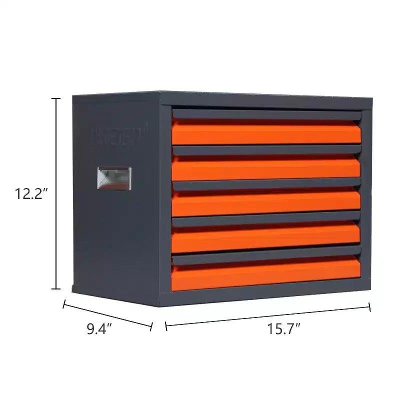Mobiletto dispenser punte da trapano, mobiletto porta fresa a 5 cassetti, mobiletto organizer punte da trapano a 40 scomparti