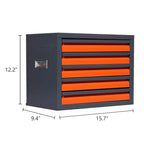 Mobiletto dispenser punte da trapano, mobiletto porta fresa a 5 cassetti, mobiletto organizer punte da trapano a 40 scomparti