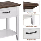 Comodino, tavolino versatile per camera da letto, comodino in legno con 1 cassetto e ripiano aperto, ufficio, divano, divanetto, piccoli spazi