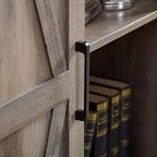 Mobile Contenitore Indipendente per Sala da Pranzo, Credenza con Ante a Granaio, Ripiani Aperti e Nascosti, Hardware di Qualità, Mobile Bar per Vini