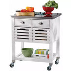 Carrelli da cucina in legno HomeStock da 36 pollici di altezza per cucina modulare con 1 ripiano