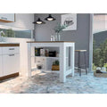 HomeStock Cala Kitchen Island White
