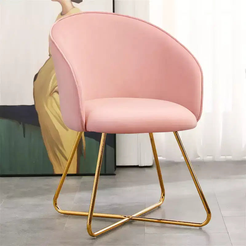 Sedia da toeletta in velluto Furniliving con schienale, sedia moderna di design per toeletta, sgabello imbottito per trucco per camera da letto, soggiorno, spogliatoio