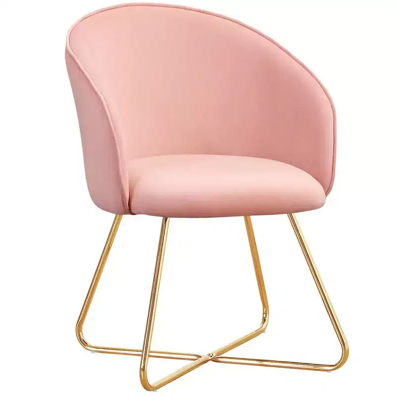 Sedia da toeletta in velluto Furniliving con schienale, sedia moderna di design per toeletta, sgabello imbottito per trucco per camera da letto, soggiorno, spogliatoio