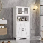 Mobile Contenitore a 4 Ante e 1 Ripiano - Realizzato in MDF e PB | Organizzatore per la Casa Retro