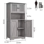 Mobile Contenitore a 4 Ante e 1 Ripiano - Realizzato in MDF e PB | Organizzatore per la Casa Retro