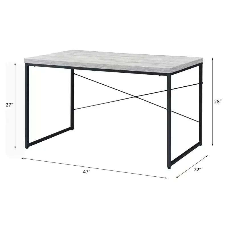 HomeStock Scrivanie per Computer Bianche H 29 pollici con Scaffale Aperto, in PET (Polietilene Tereftalato) Riciclato al 95%