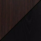 HomeStock Scrivanie per computer in composito di legno di colore nero, altezza 71 cm, con cassetto multiuso
