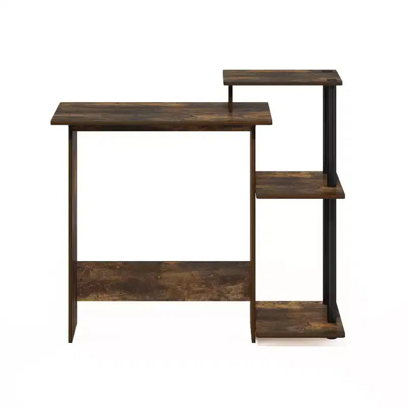 HomeStock Scrivanie da scrittura in legno di pioppo colore oro altezza 76 cm con cassetto portadocumenti