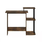 HomeStock Scrivanie da scrittura in legno di pioppo colore oro altezza 76 cm con cassetto portadocumenti
