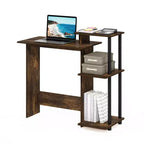 HomeStock Scrivanie da scrittura in legno di pioppo colore oro altezza 76 cm con cassetto portadocumenti