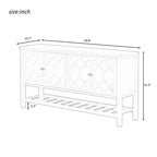 Consolle Minimalista in Legno con Mobiletto Contenitore, Tavolo d'Ingresso Moderno con Anta Poligonale e Ripiano Inferiore per Studio e Soggiorno