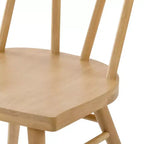 Set di 4 sedie da pranzo Windsor in legno massello Plank+Beam