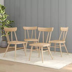 Set di 4 sedie da pranzo Windsor in legno massello Plank+Beam