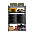 Heavy Duty Wire Shelf 2500 Lbs Capacity,48x18 Inch Garage Shelving,5 Tier Adjustable Metal Shelves,Utility Shelf Rack for Garage,Basement,Warehouse
