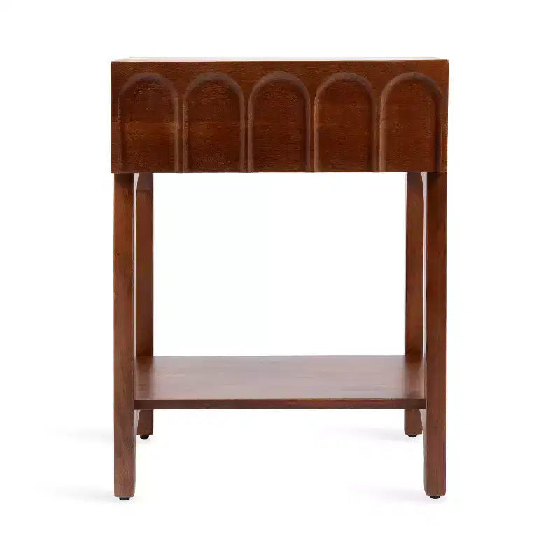Tavolino da salotto Kate and Laurel Archvale in legno, 35,5x45,7x61 cm, noce marrone