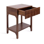 Tavolino da salotto Kate and Laurel Archvale in legno, 35,5x45,7x61 cm, noce marrone