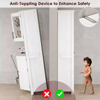 Mobiletto alto da bagno con ante e ripiani regolabili, 5 scomparti, adatto per soggiorno, cucina o sala da pranzo.